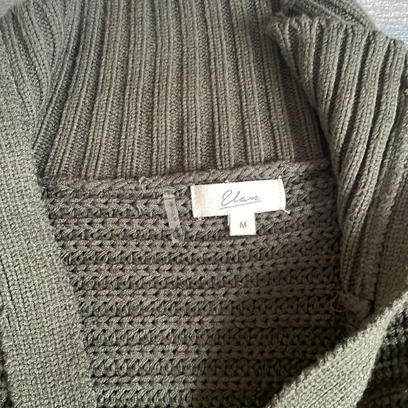 Elan Slouchy Knit Green Sweater - Picture 9 of 15